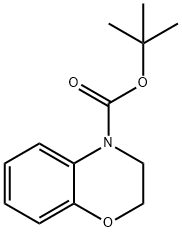 4-(叔丁氧基羰基)-3,4-二氢-2H-1,4-苯并噁嗪 结构式