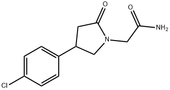 2-(4-(4-氯苯基)-2-氧吡咯烷-1-基)乙酰胺 结构式