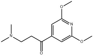 1-(2,6-DIMETHOXY-4-PYRIDINYL)-3-(DIMETHYLAMINO)-1-PROPANONE 结构式