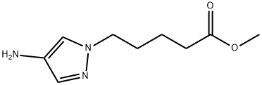 methyl 5-(4-amino-1H-pyrazol-1-yl)pentanoate 结构式