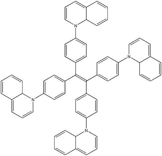 四(4-喹啉基苯基)乙烯 结构式