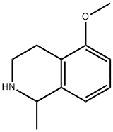 1-Methyl-5-methoxy-1,2,3,4-tetrahydro-isoquinoline 结构式