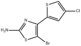 5-溴-4-(4-氯噻吩-2-基)噻唑-2-胺 结构式