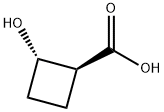 Cyclobutanecarboxylic acid, 2-hydroxy-, (1S,2S)- 结构式