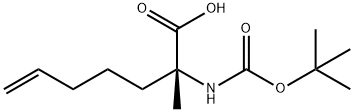 (2S)-2-N-芴甲氧羰基氨基-2-甲基-9-癸烯酸 结构式