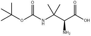 (S) -2-氨基-3-((叔丁氧羰基)氨基)-3-甲基丁酸 结构式