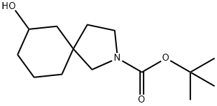 7-羟基-2-氮杂螺环[4.5]癸烷-2-羧酸叔丁酯 结构式