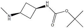 (CIS-3-(甲氨基)环丁基)氨基甲酸叔丁酯 结构式