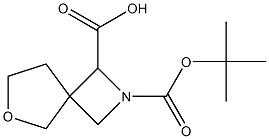 2-(叔丁氧羰基)-6-氧杂-2-氮杂螺[3.4]辛烷-1-羧酸 结构式