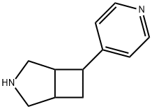 6-(吡啶-4-基)-3-氮杂双环[3.2.0]庚烷 结构式