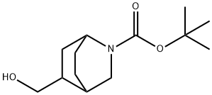 5-(羟甲基)-2-氮杂双环[2.2.2]辛烷-2-羧酸叔丁酯 结构式