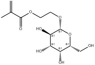2'-(2''-甲基丙烯酰氧基)乙基-Β-D-吡喃半乳糖苷 结构式