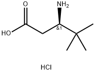 (R)-3-T-丁基-BETA-丙氨酸盐酸盐 结构式