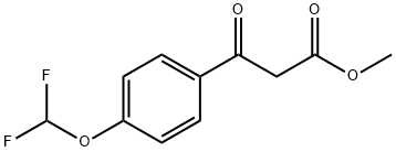 methyl 3-(4-(difluoromethoxy)phenyl)-3-oxopropanoate 结构式