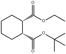 (1S,2R)-2-(叔丁氧基羰基)环己烷甲酸乙酯 结构式