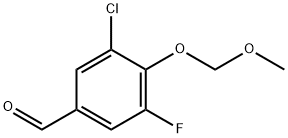 3-Chloro-5-fluoro-4-(methoxymethoxy)benzaldehyde 结构式