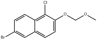 6-溴-1-氯-2-(甲氧基甲氧基)萘 结构式