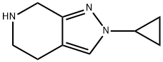 2H-Pyrazolo[3,4-c]pyridine, 2-cyclopropyl-
4,5,6,7-tetrahydro- 结构式