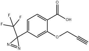 2-(丙-2-炔-1-基氧基)-4-(3-(三氟甲基)-3H-二氮杂萘-3-基)苯甲酸 结构式