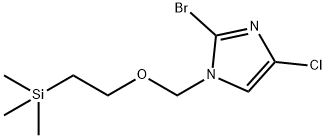 2-bromo-4-chloro-1-((2-(trimethylsilyl)ethoxy)methyl)-1H-imidazole 结构式