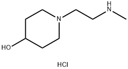 1-(2-(甲氨基)乙基)哌啶-4-醇盐酸盐 结构式