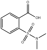 2-(二甲基氨磺酰)苯甲酸 结构式