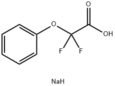 钠 2,2-二氟-2-苯氧基醋酸盐 结构式
