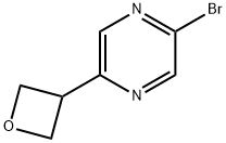 2-bromo-5-(oxetan-3-yl)pyrazine 结构式