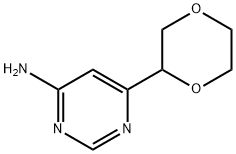 6-(1,4-dioxan-2-yl)pyrimidin-4-amine 结构式