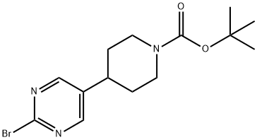 tert-butyl 4-(2-bromopyrimidin-5-yl)piperidine-1-carboxylate 结构式