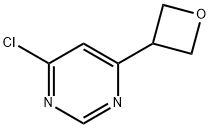 4-氯-6-(氧杂环丁烷-3-基)嘧啶 结构式