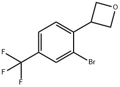 3-(2-bromo-4-(trifluoromethyl)phenyl)oxetane 结构式