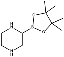 Piperazine-2-boronic acid pinacol ester 结构式