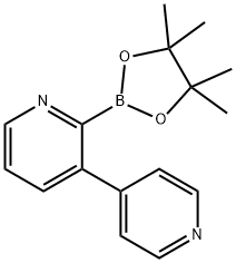 3-(Pyridin-4-yl)pyridine-2-boronic acid pinacol ester 结构式