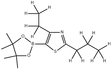 [4-Ethyl-2-(n-propyl)-d12]-thiazole-5-boronic acid pinacol ester 结构式