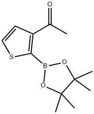 1-(2-(4,4,5,5-TETRAMETHYL-1,3,2-DIOXABOROLAN-2-YL)THIOPHE 结构式