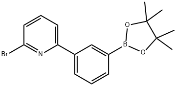 3-(6-Bromopyridin-2-yl)phenylboronic acid pinacol ester 结构式