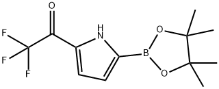 5-Trifluoroacetyl-1H-pyrrole-2-boronic acid pinacol ester 结构式