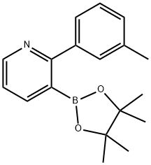 2-(3-Tolyl)pyridine-3-boronic acid pinacol ester 结构式