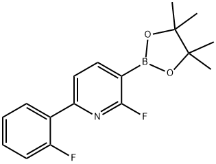 2-Fluoro-6-(2-fluorophenyl)pyridine-3-boronic acid pinacol ester 结构式