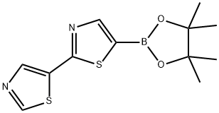 5-(4,4,5,5-tetramethyl-1,3,2-dioxaborolan-2-yl)-2,5'-bithiazole 结构式