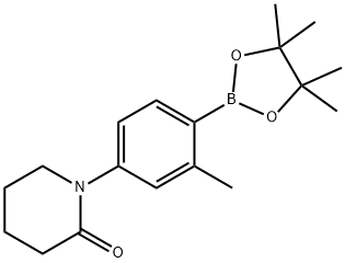 1-[4-(TETRAMETHYL-1,3,2-DIOXABOROLAN-2-YL)-3-METHYLPHENYL]PIPERIDIN-2-ONE 结构式