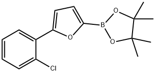 5-(2-Chlorophenyl)furan-2-boronic acid pinacol ester 结构式