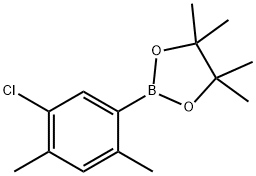 3-Chloro-4,6-dimethylphenylboronic acid pinacol ester 结构式