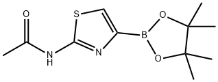 2-(Acetylamino)thiazole-4-boronic acid pinacol ester 结构式