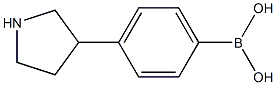 4-(Pyrrolidin-3-yl)phenylboronic acid 结构式