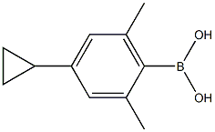 2,6-Dimethyl-4-cyclopropylphenylboronic acid 结构式