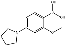 2-Methoxy-4-(pyrrolidino)phenylboronic acid 结构式