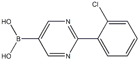 (2-(2-chlorophenyl)pyrimidin-5-yl)boronic acid 结构式