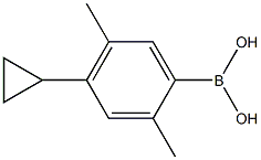 2,5-Dimethyl-4-cyclopropylphenylboronic acid 结构式